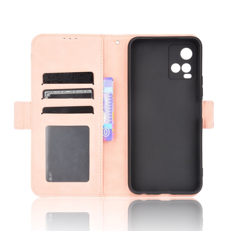 For vivo Y33S / Y21 / Y21S Skin Feel Calf Pattern Horizontal Flip Leather Case with Holder & Card Slots & Photo Frame