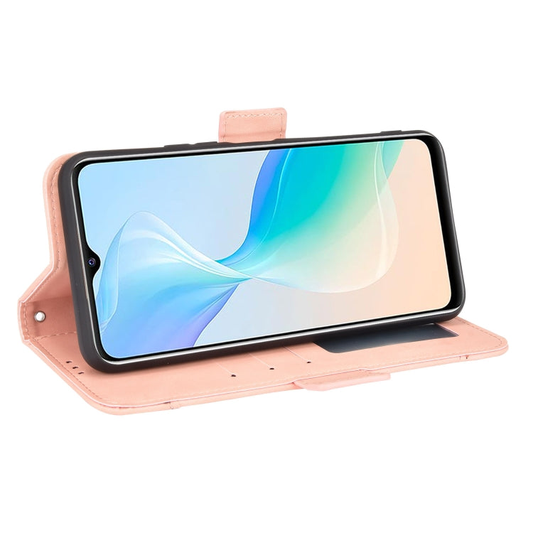 For vivo Y33S / Y21 / Y21S Skin Feel Calf Pattern Horizontal Flip Leather Case with Holder & Card Slots & Photo Frame