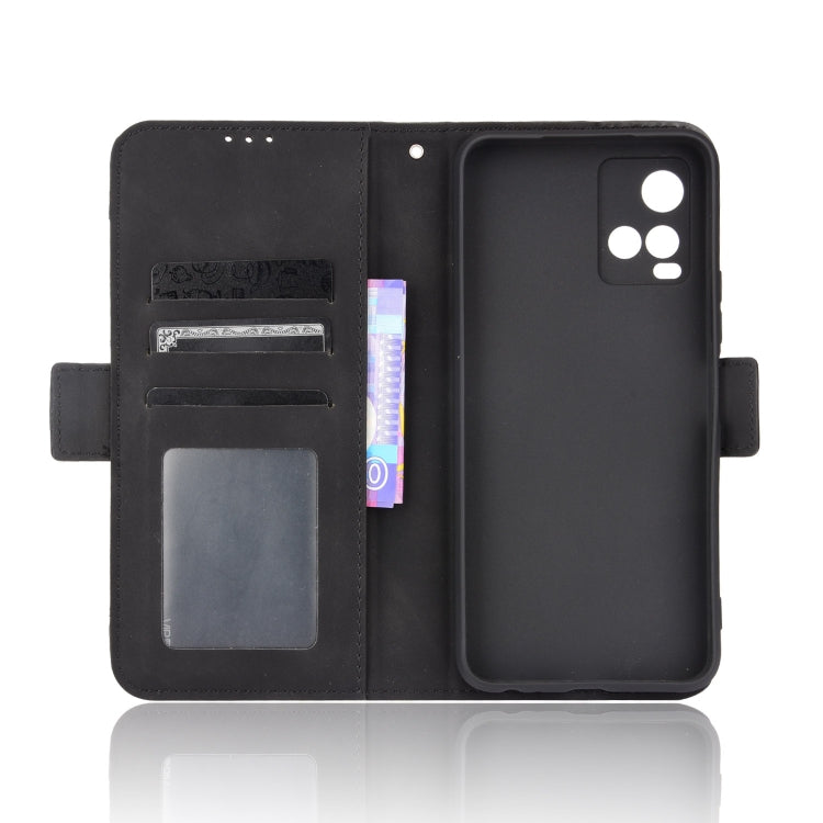 For vivo Y33S / Y21 / Y21S Skin Feel Calf Pattern Horizontal Flip Leather Case with Holder & Card Slots & Photo Frame