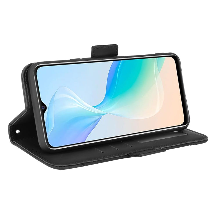 For vivo Y33S / Y21 / Y21S Skin Feel Calf Pattern Horizontal Flip Leather Case with Holder & Card Slots & Photo Frame