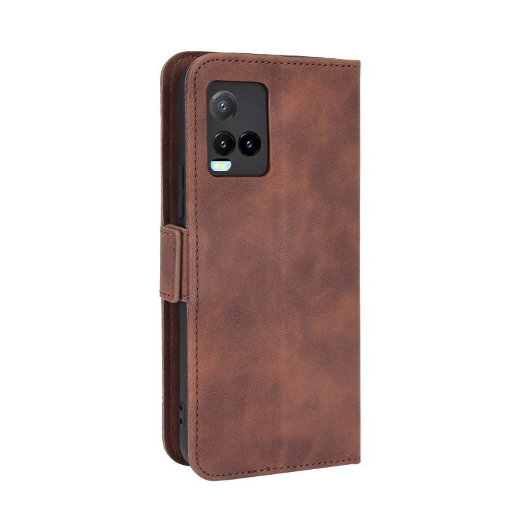 For vivo Y33S / Y21 / Y21S Skin Feel Calf Pattern Horizontal Flip Leather Case with Holder & Card Slots & Photo Frame