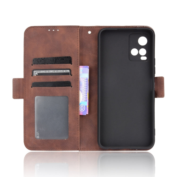 For vivo Y33S / Y21 / Y21S Skin Feel Calf Pattern Horizontal Flip Leather Case with Holder & Card Slots & Photo Frame