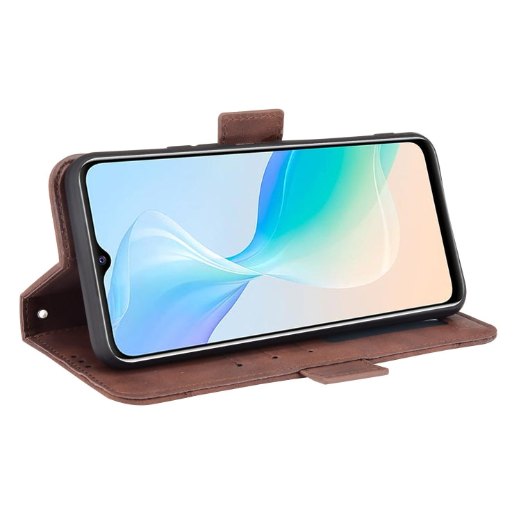 For vivo Y33S / Y21 / Y21S Skin Feel Calf Pattern Horizontal Flip Leather Case with Holder & Card Slots & Photo Frame