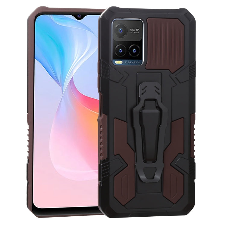 For vivo Y21s Armor Warrior Shockproof PC + TPU Protective Case