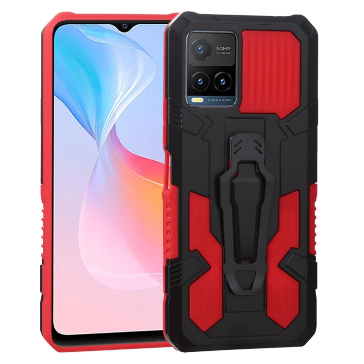 For vivo Y21s Armor Warrior Shockproof PC + TPU Protective Case