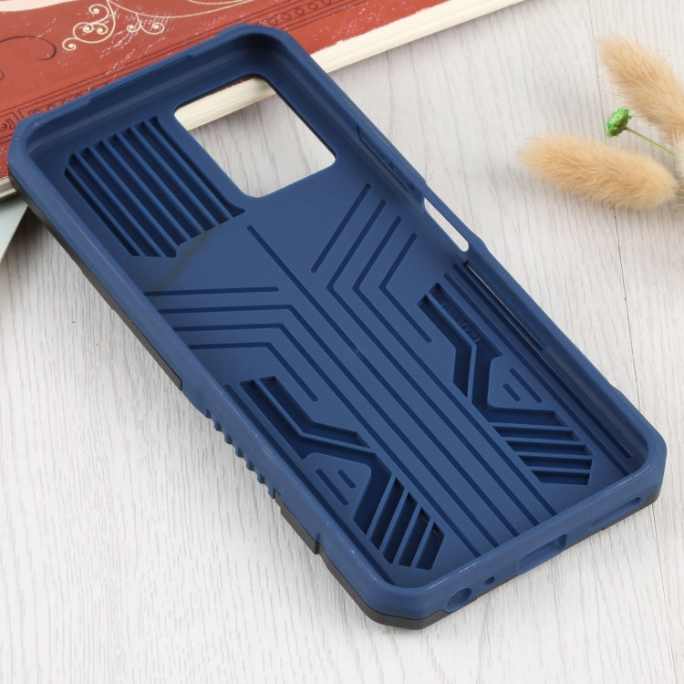 For vivo Y21s Armor Warrior Shockproof PC + TPU Protective Case