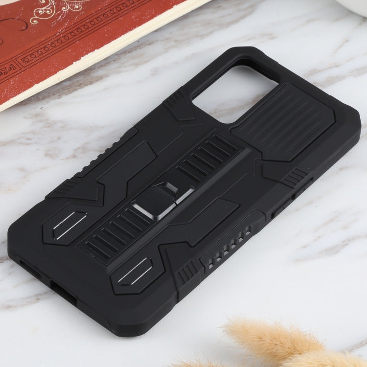 For OPPO Reno6 Vanguard Warrior All Inclusive Double-color Shockproof TPU + PC Protective Case with Holder