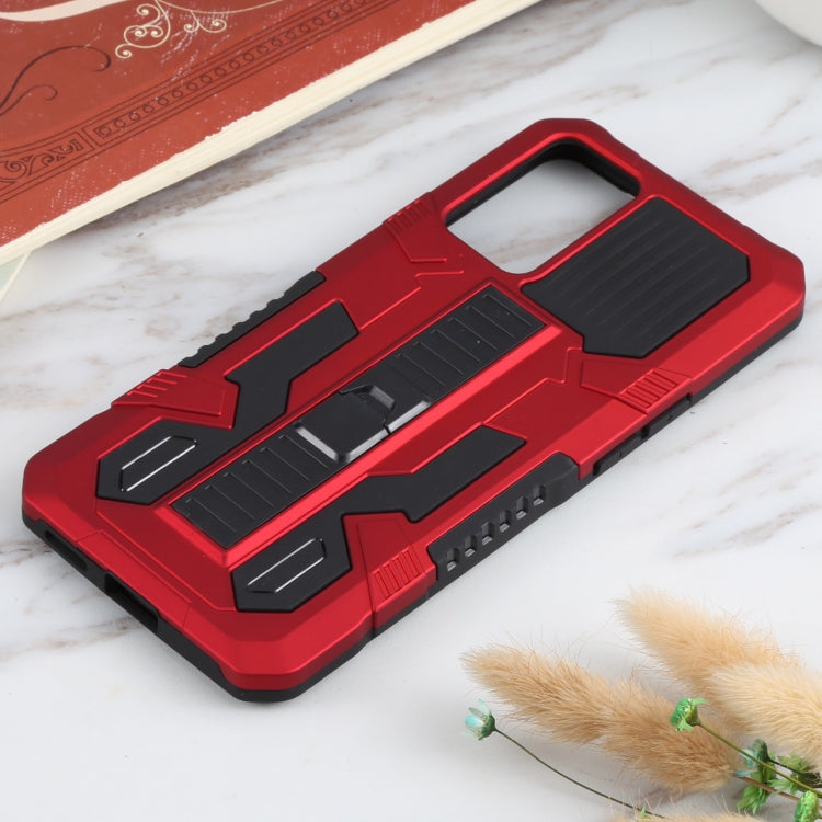 For OPPO Reno6 Vanguard Warrior All Inclusive Double-color Shockproof TPU + PC Protective Case with Holder