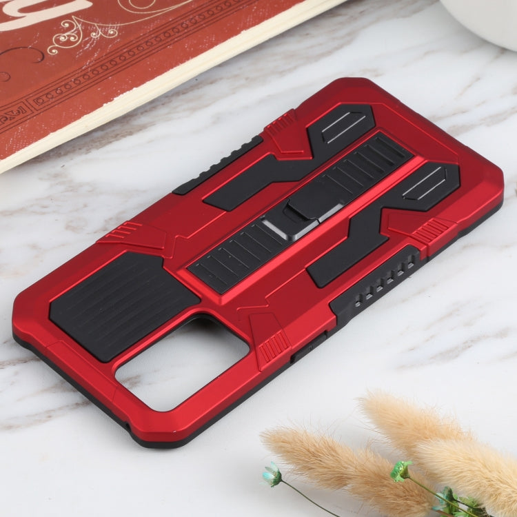 For OPPO Reno6 Vanguard Warrior All Inclusive Double-color Shockproof TPU + PC Protective Case with Holder