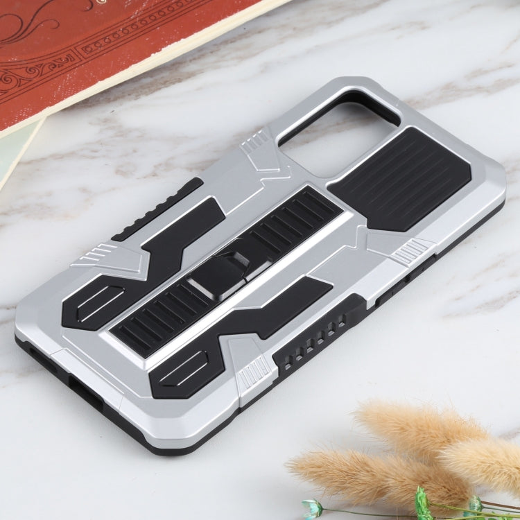 For OPPO Reno6 Vanguard Warrior All Inclusive Double-color Shockproof TPU + PC Protective Case with Holder