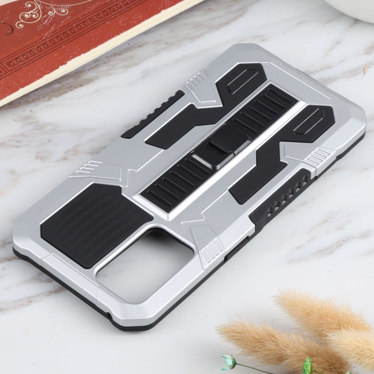 For OPPO Reno6 Vanguard Warrior All Inclusive Double-color Shockproof TPU + PC Protective Case with Holder