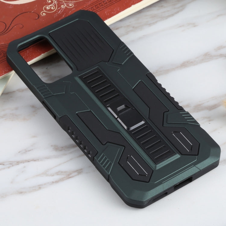 For OPPO Reno6 Vanguard Warrior All Inclusive Double-color Shockproof TPU + PC Protective Case with Holder
