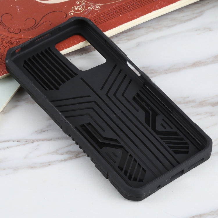 For Xiaomi Redmi 10 Vanguard Warrior All Inclusive Double-color Shockproof TPU + PC Protective Case with Holder