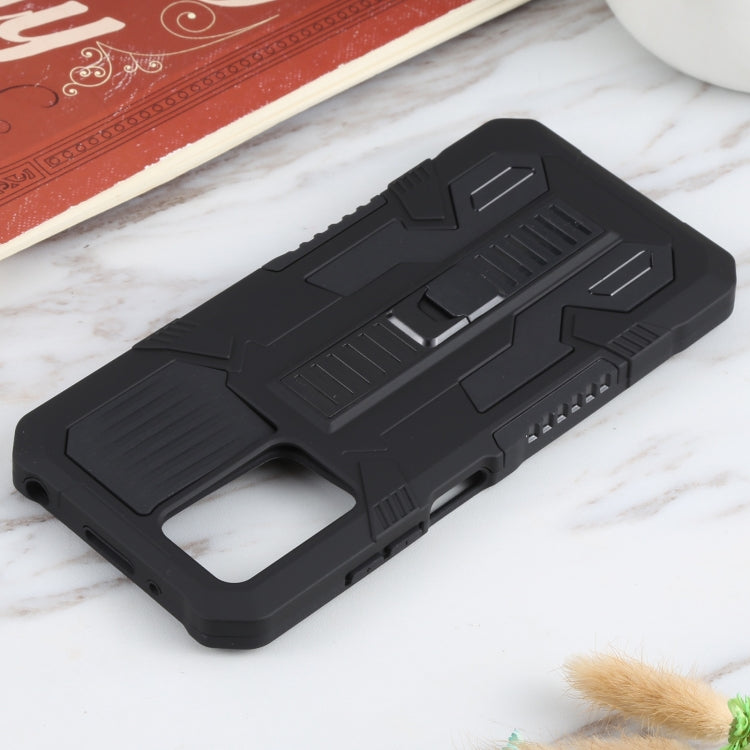 For Xiaomi Redmi 10 Vanguard Warrior All Inclusive Double-color Shockproof TPU + PC Protective Case with Holder