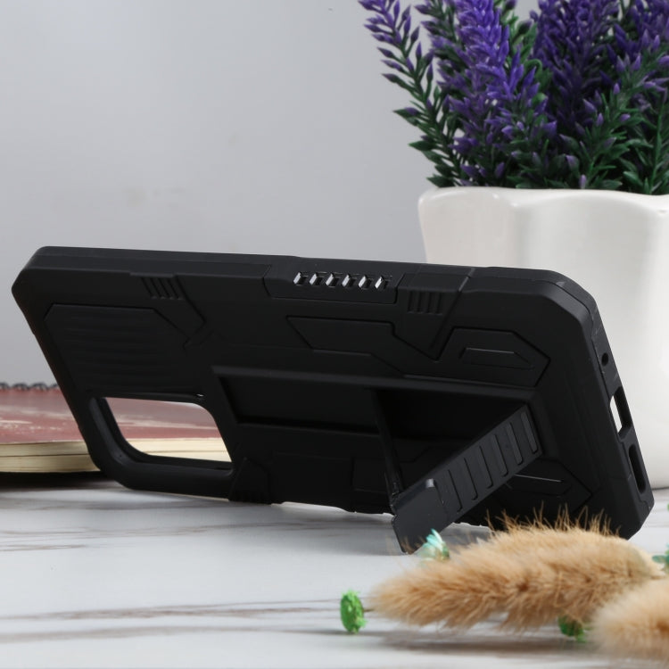 For Xiaomi Redmi 10 Vanguard Warrior All Inclusive Double-color Shockproof TPU + PC Protective Case with Holder