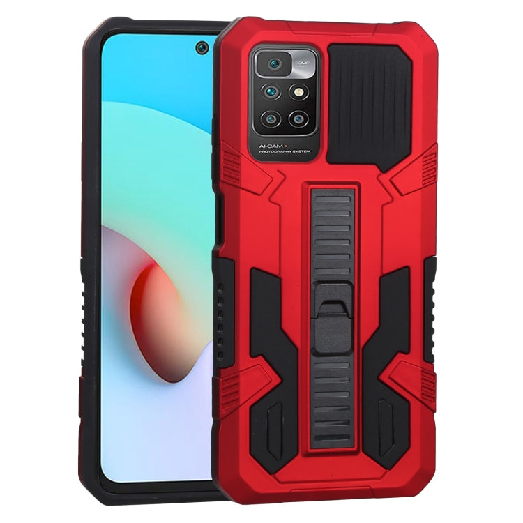 For Xiaomi Redmi 10 Vanguard Warrior All Inclusive Double-color Shockproof TPU + PC Protective Case with Holder
