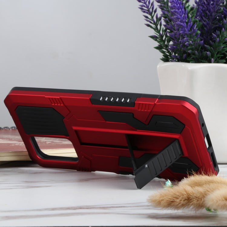 For Xiaomi Redmi 10 Vanguard Warrior All Inclusive Double-color Shockproof TPU + PC Protective Case with Holder