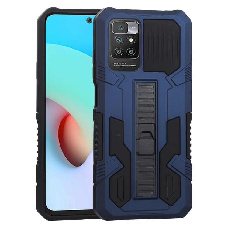 For Xiaomi Redmi 10 Vanguard Warrior All Inclusive Double-color Shockproof TPU + PC Protective Case with Holder