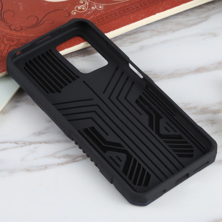 For Xiaomi Redmi 10 Vanguard Warrior All Inclusive Double-color Shockproof TPU + PC Protective Case with Holder