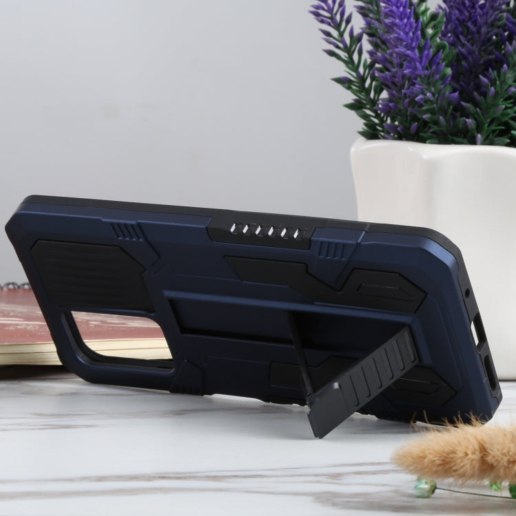 For Xiaomi Redmi 10 Vanguard Warrior All Inclusive Double-color Shockproof TPU + PC Protective Case with Holder