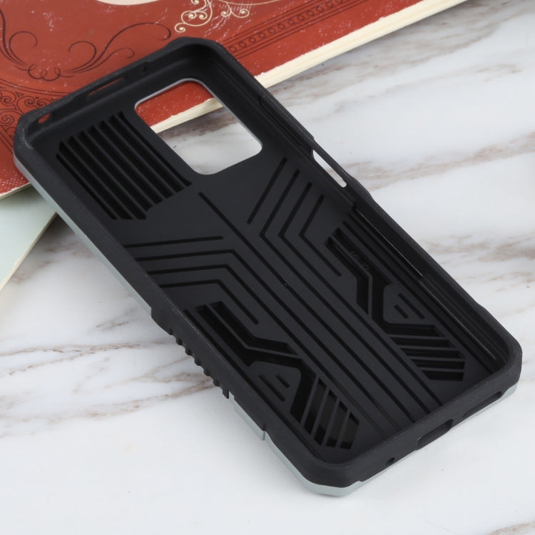 For Xiaomi Redmi 10 Vanguard Warrior All Inclusive Double-color Shockproof TPU + PC Protective Case with Holder