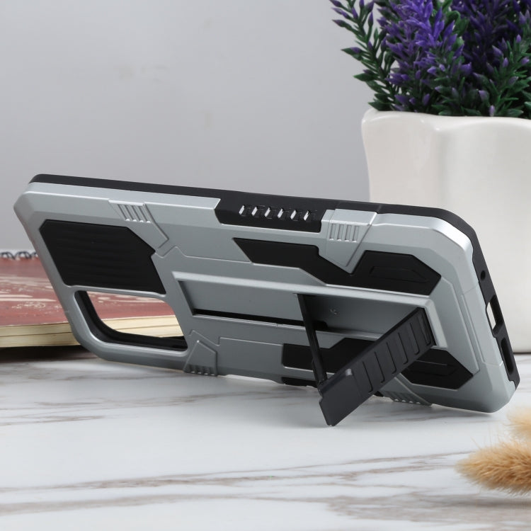 For Xiaomi Redmi 10 Vanguard Warrior All Inclusive Double-color Shockproof TPU + PC Protective Case with Holder