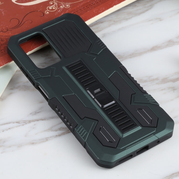 For Xiaomi Redmi 10 Vanguard Warrior All Inclusive Double-color Shockproof TPU + PC Protective Case with Holder