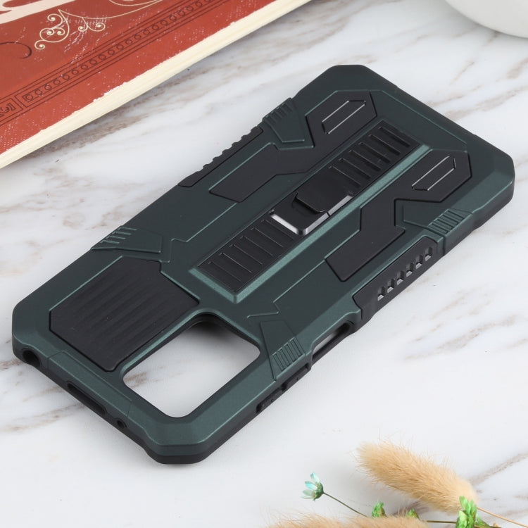 For Xiaomi Redmi 10 Vanguard Warrior All Inclusive Double-color Shockproof TPU + PC Protective Case with Holder