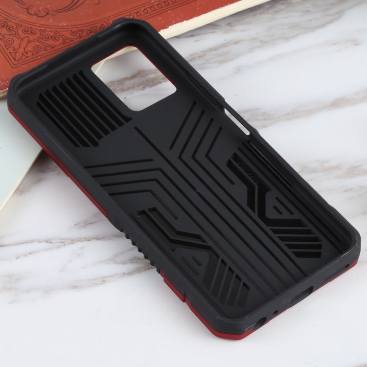 For vivo Y21s / Y33s / Y21 Vanguard Warrior All Inclusive Double-color Shockproof TPU + PC Protective Case with Holder