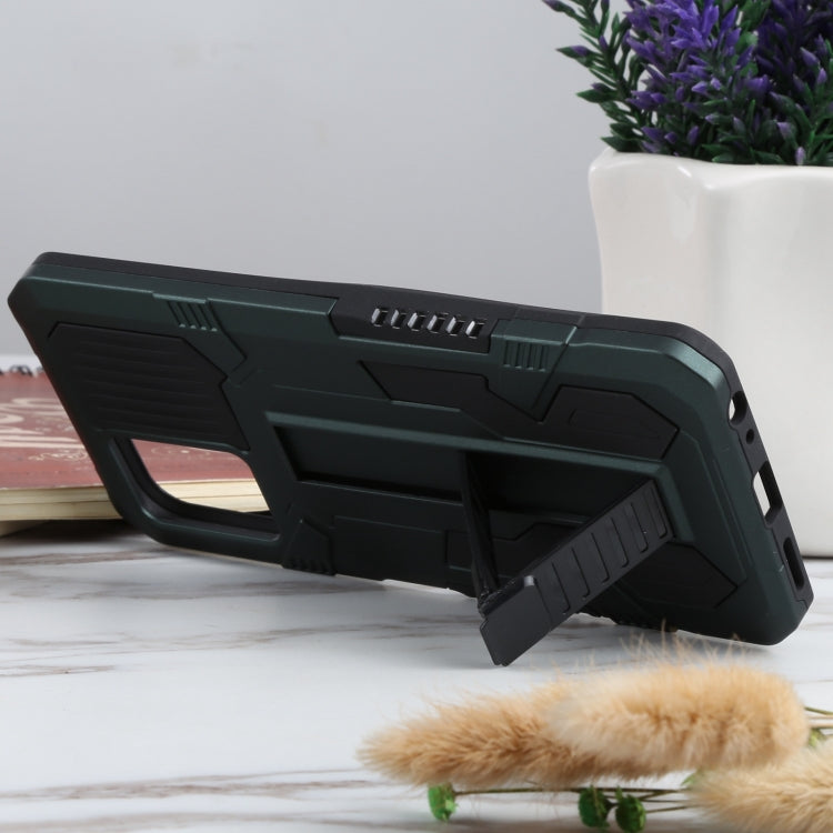 For vivo Y21s / Y33s / Y21 Vanguard Warrior All Inclusive Double-color Shockproof TPU + PC Protective Case with Holder