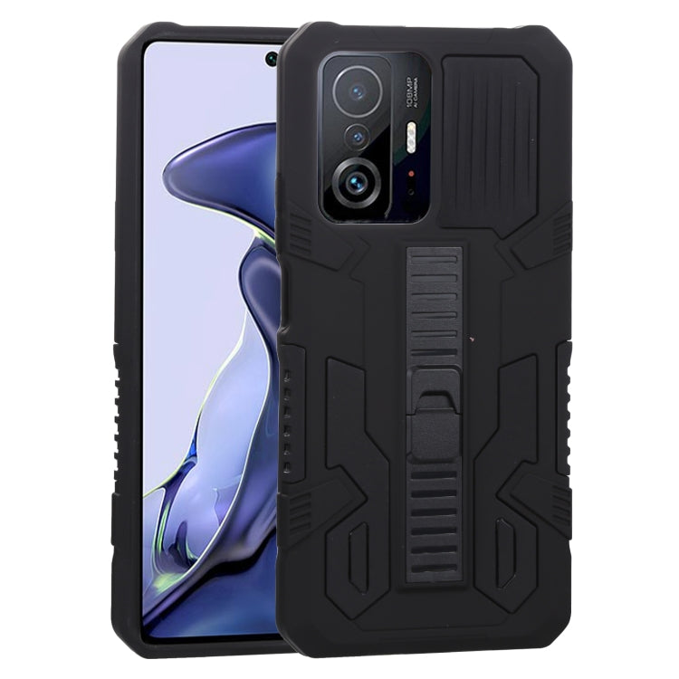 For Xiaomi 11T Vanguard Warrior All Inclusive Double-color Shockproof TPU + PC Protective Case with Holder