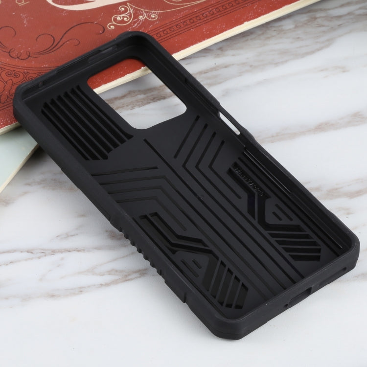 For Xiaomi 11T Vanguard Warrior All Inclusive Double-color Shockproof TPU + PC Protective Case with Holder
