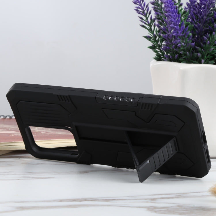 For Xiaomi 11T Vanguard Warrior All Inclusive Double-color Shockproof TPU + PC Protective Case with Holder