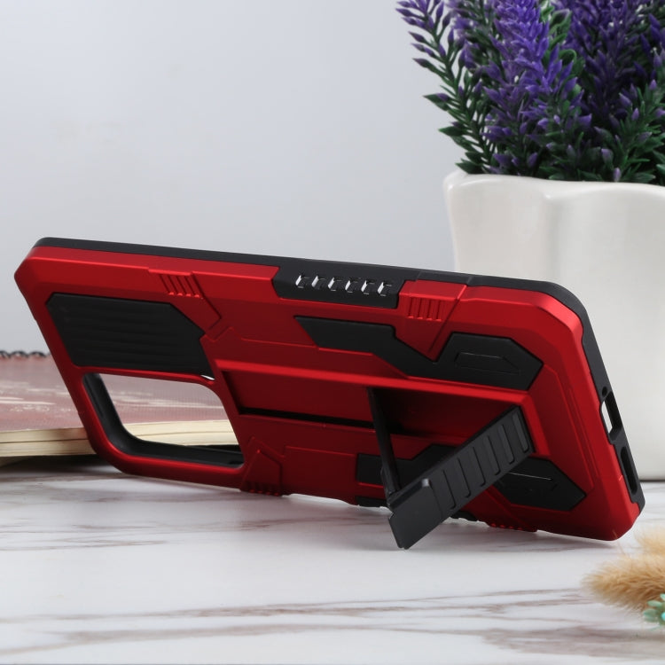 For Xiaomi 11T Vanguard Warrior All Inclusive Double-color Shockproof TPU + PC Protective Case with Holder