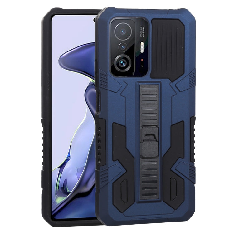 For Xiaomi 11T Vanguard Warrior All Inclusive Double-color Shockproof TPU + PC Protective Case with Holder