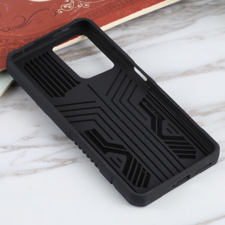 For Xiaomi 11T Vanguard Warrior All Inclusive Double-color Shockproof TPU + PC Protective Case with Holder