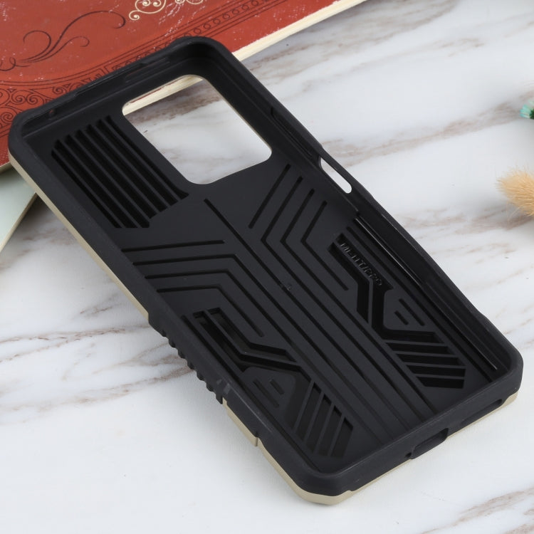 For Xiaomi 11T Vanguard Warrior All Inclusive Double-color Shockproof TPU + PC Protective Case with Holder