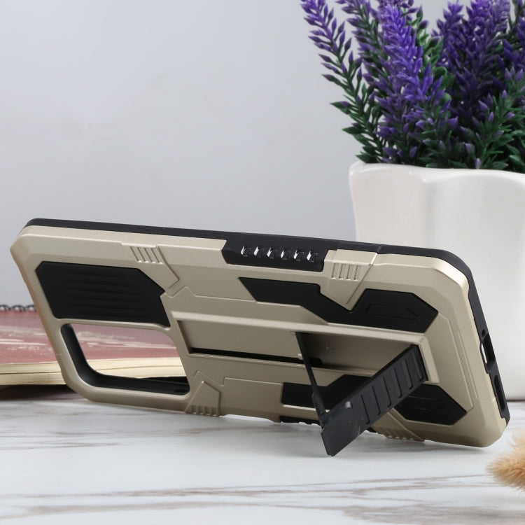 For Xiaomi 11T Vanguard Warrior All Inclusive Double-color Shockproof TPU + PC Protective Case with Holder