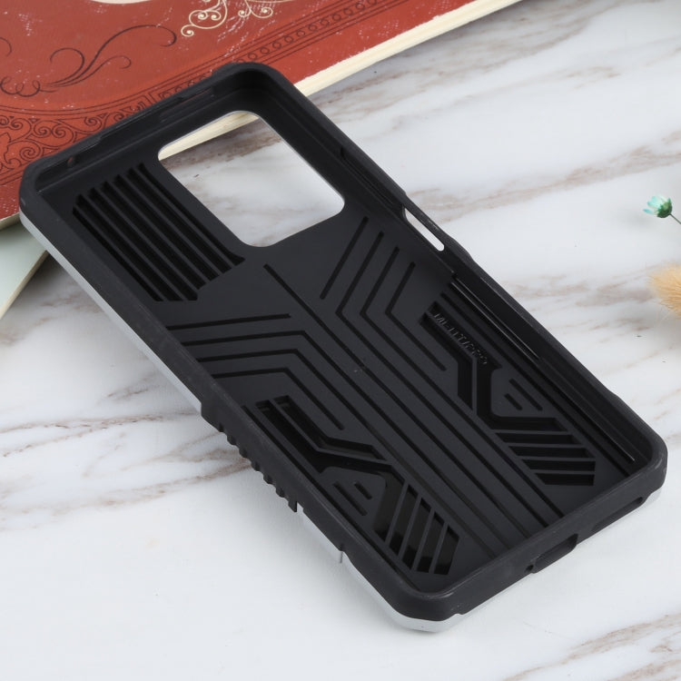 For Xiaomi 11T Vanguard Warrior All Inclusive Double-color Shockproof TPU + PC Protective Case with Holder