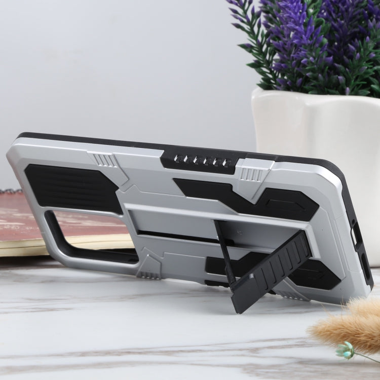 For Xiaomi 11T Vanguard Warrior All Inclusive Double-color Shockproof TPU + PC Protective Case with Holder