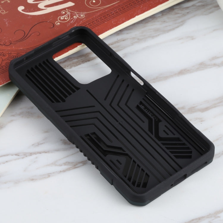 For Xiaomi 11T Vanguard Warrior All Inclusive Double-color Shockproof TPU + PC Protective Case with Holder
