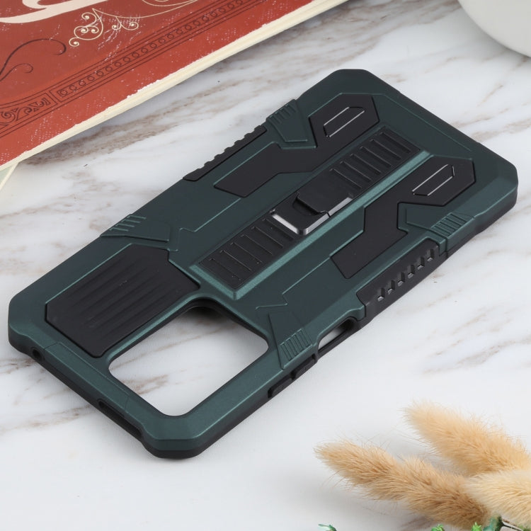 For Xiaomi 11T Vanguard Warrior All Inclusive Double-color Shockproof TPU + PC Protective Case with Holder