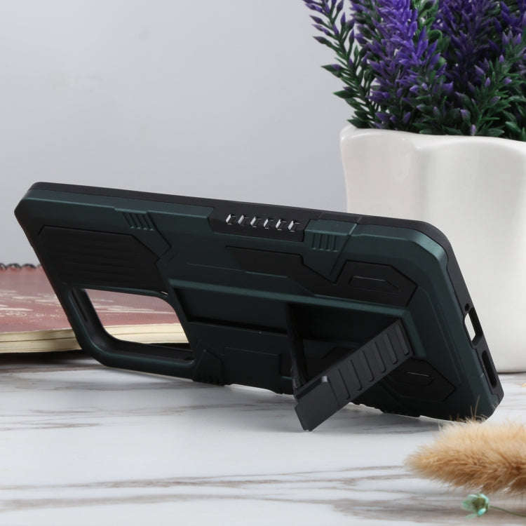 For Xiaomi 11T Vanguard Warrior All Inclusive Double-color Shockproof TPU + PC Protective Case with Holder