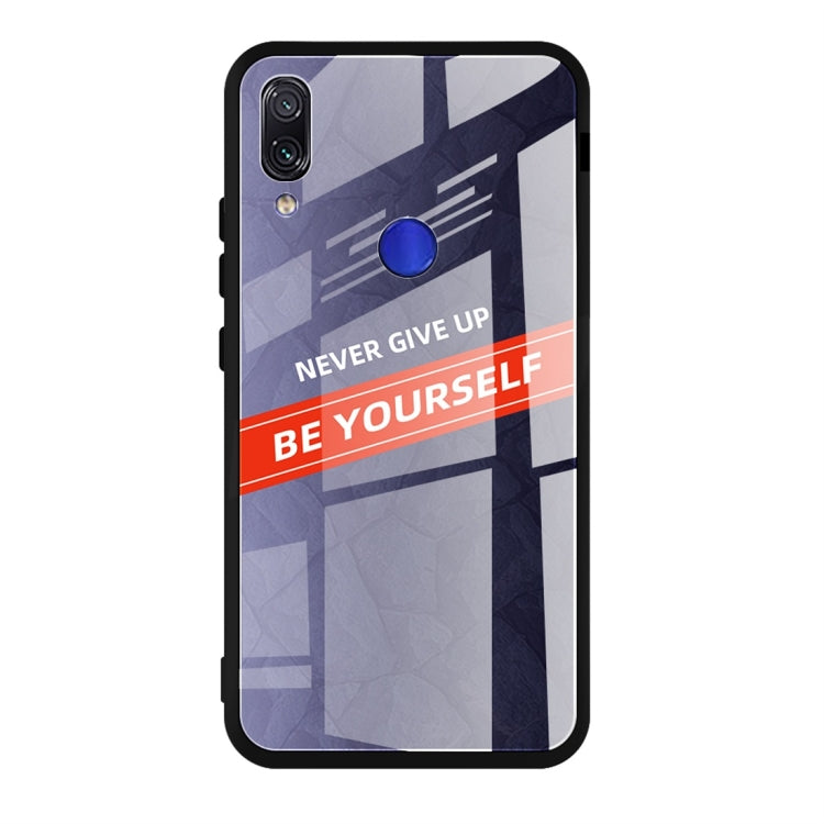 For Xiaomi Redmi Note 7 Shockproof PC + TPU + Glass Protective Case