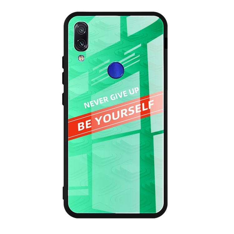 For Xiaomi Redmi Note 7 Shockproof PC + TPU + Glass Protective Case