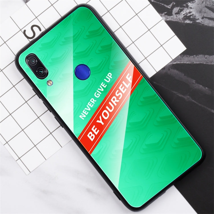 For Xiaomi Redmi Note 7 Shockproof PC + TPU + Glass Protective Case