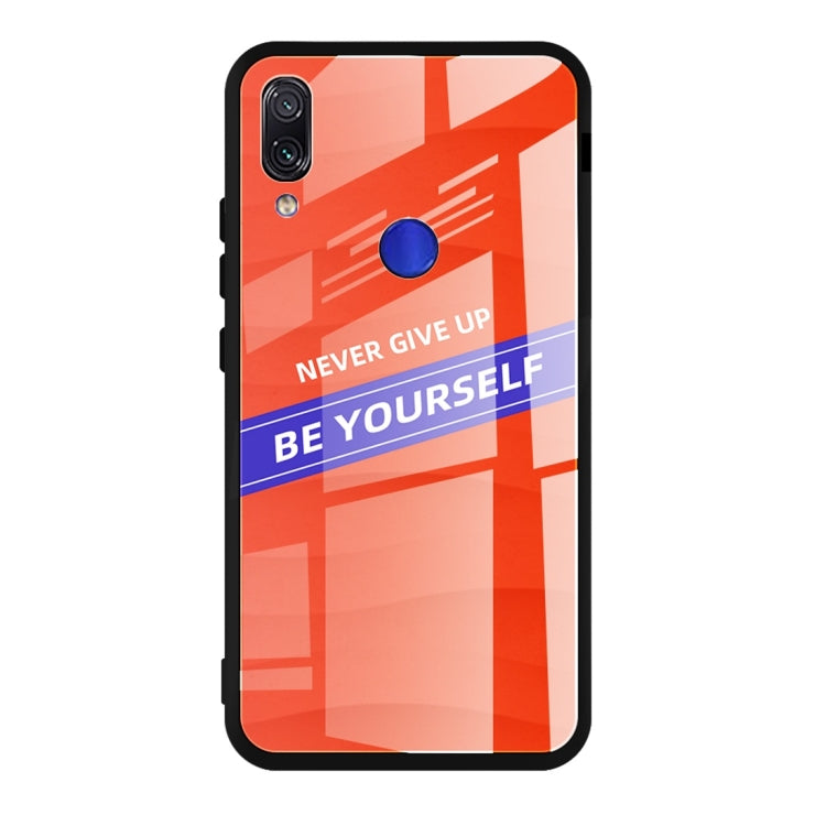 For Xiaomi Redmi Note 7 Shockproof PC + TPU + Glass Protective Case