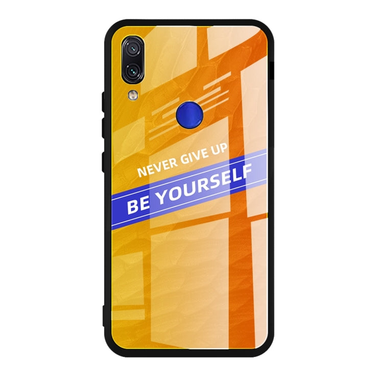 For Xiaomi Redmi Note 7 Shockproof PC + TPU + Glass Protective Case