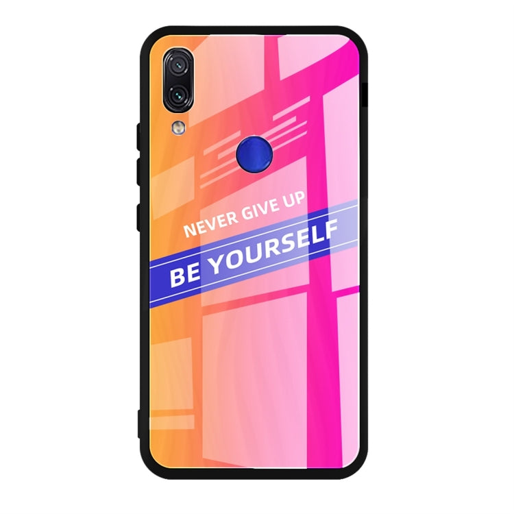 For Xiaomi Redmi Note 7 Shockproof PC + TPU + Glass Protective Case