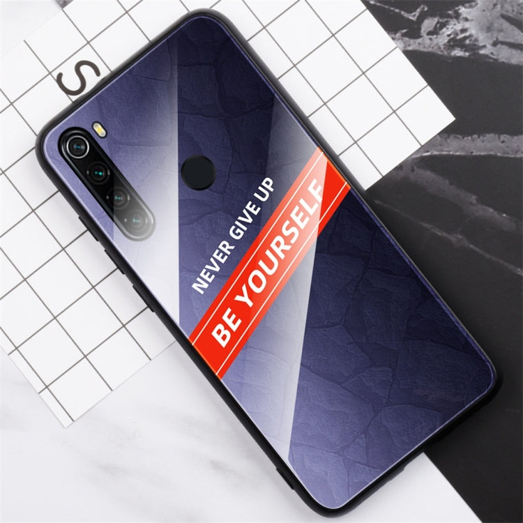 For Xiaomi Redmi Note 8 Shockproof PC + TPU + Glass Protective Case